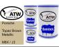 Preview: Porsche, Topaz Brown Metallic, M8X / J3: 500ml Lackdose + 500ml Klarlack + 250ml Härter - Set, von ATW Autoteile West.